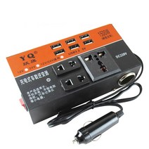 차량용인버터 인버터 자동차 2000w 피크 전력 다기능 자동차 범용 dc 12v 220v 다중 보호 인버터, 24v