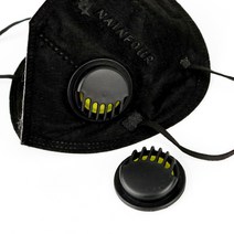 아유디 마스크 배기밸브 에어밸브 숨쉬기 편안한 김서림 방지, A 블랙