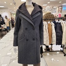 이랜드 [막스카라]막스카라 후드 투버튼 울코트 M24QWH381MEG1 평촌_평촌점