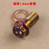 마스터 실린더&부품 범용 M10 x 1.25mm 오토바이 브레이크 마스터 실린더 오일 호스 나사 밴조 볼트 튜브, 03 M10x1.0