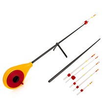 빙어낚시 견지낚시 얼음낚시 극상단 팁 Outdoot 겨울 낚시 호수 보트 어부에 대 한 미니 얼음 막대, 03 Yellow 70mm