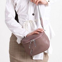 디테일한 덮는 가죽 크로스백