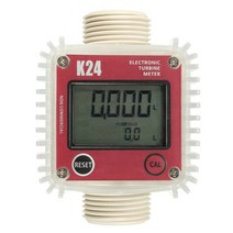 K24 디지털 LCD 유량계 액체 유량계 측정 도구, 한개옵션0
