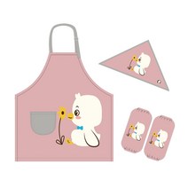 앞치마 두건 세트 팔토시 아동용 미술가운 어린이 방수