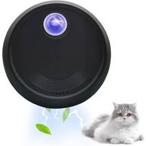 4000mAh 스마트 청정기 고양이 냄새 쓰레기 탈취 개 화장실 충전식 공기청정기 애완동물, Black