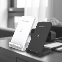 제이와이홀딩스 무선충전패드 스탠딩 거치대 C타입 2컬러, 1개, 화이트