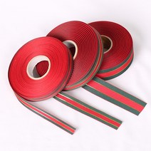 [펠트친구] 크리스마스 레드라인리본(3마)[1245], 18mm