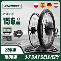 가성비 배달용 전기자전거 접이식 키트 전기자전거키트 모터 Ebike 36V 500W 48V 1500W 1000W 750W e바이크 휠 허브 전기 자전거 변환