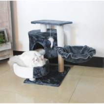 고양이 캣타워 먼치킨 캣타워 대형고양이까지, 베이지 대형 심플 모델