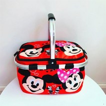 일본 만화 피크닉 바구니 아이스 팩 시원한 펭귄 야외 따뜻한 차가운 손 보관 가방 단열, Redmickey