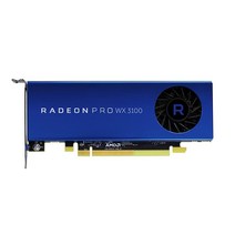 AMD 라데온 프로 WX 3100 그래픽 카드 - 1.22 GHz 코어 - 4 GB GDDR5 - 절반 길이 - 단일 슬롯 공간 필요