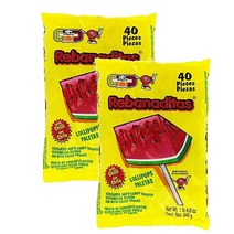 델세스베로 칠리워터멜론 매운수박 맥시코 핫캔디 롤리팝 Dulces Vero Chili Watermelon Mexican Candy 640g 40개 2팩