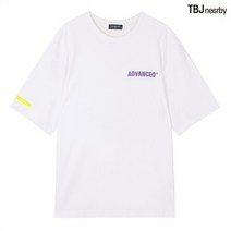 티비제이 TBJ SH01 남녀공용 뒷판프린터 티/화이트 t193ts030p