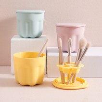 MJ21 메이크업 브러쉬 세척 클리너 & 건조대 2in1, 퍼플