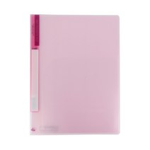 플러스샵 투포켓 홀더 화일 5색상 A4 PP 1묶음 10매입, 분홍 5묶음 50매입