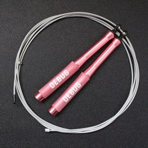 크로스핏 와이어 줄넘기 로그 SR Rogue SR-1 트레이닝 피트니스 다이어트 더블베어링, DEBUG SR-2로즈화이트(알루미늄 손잡이)