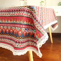 감성 캠핑꾸미기 차박 식탁보 테이블천 테이블보, 상세이페이지 참고, 레드 120x120cm