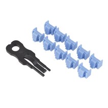스마트키퍼 랜 포트락 rj45 잠금장치 LAN110LBU 키1개알10개 DUNIDEN, LAN110LBU (블루)