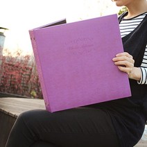 토비메모리 대용량 가죽앨범, 40매, 로맨틱퍼플-백지