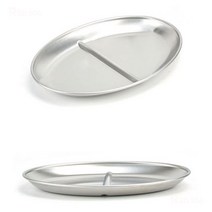 스텐 27종 2칸 나눔접시 간식접시 23.5x17cm 14호, 본상품선택, 본상품선택