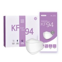 스마트클린 KF94 황사방역 마스크 대형 50매입 개별포장, 4개, 50개입