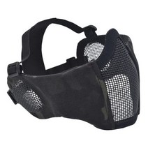 위닝헤드기어 복싱헤드기어 태권도 복싱 코보호 헤드기어 PJ 전술 빠른 헬멧 페인트 볼 CS 게임 세트 귀 보호 더블 스트랩 하프 페이스 메쉬 마스크 고글, L, WHITE