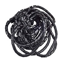 Othmro 5.5-8m Coiled Tube Sleeve-Black １2mm Dia Spiral Cable Organizer PE 5.5-8M Length Cord Cable S, 1