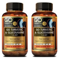 Go Healthy TURMERIC+GLUCOSAMINE 고헬시 뉴질랜드 터메릭 강황 뿌리+글루코사민 원어데이 1일1정 60정 2병