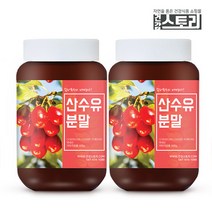 건강스토리 국산 산수유 분말 300g X 2통, 2개, 단품