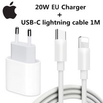 원래 20W USB-C 전원 어댑터 12 미니 PRO MAX TYPE C 빠른 충전기 애플 아이폰 8 플러스 X XR 11 XS