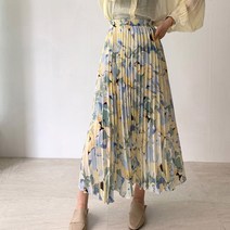 네모 여성용 믹스플라워 스커트