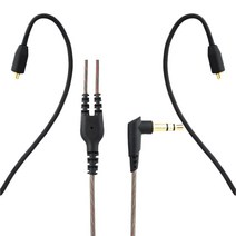 Shure SE215/ / UE900 이어폰용 MMCX 케이블 업그레이드 교체 3.5mm 유선 헤드폰 오디오, 한개옵션0, 한개옵션0