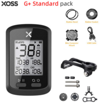 XOSS G+ 자전거 무선 속도계 패키지 GPS기반 ANT 로드바이크 MTB 방수 블루투스, D G+_기본 패키지 + 스틸 알루미튬 브래킷