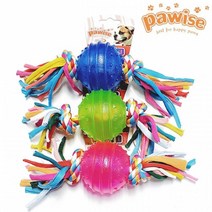 [DDA_ON]포와이즈 TPR 볼 치실토이 핑크 블루 그린 펫 토이, 이어스톤커머스 본상품선택