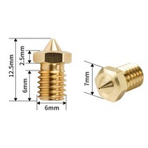 3D 프린터 용 0.2mm-1.2mm 하이 플로우 CHT 노즐 1.75mm 필라멘트 V6 클론 황동 구리 프린트 헤드 부품, 03 0.3mm_01 1PC