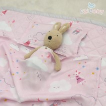이지베이비 여름 시원한 인견이불+패드+베개(마이크로화이바베개솜) 아기 베이비 유아동 침구세트, 솜사탕핑크 인견이불3종SET_마이크로