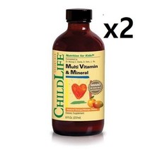 [차일드라이프 ChildLife] 유아 어린이 액상 멀티 종합비타민+미네랄 천연오렌지/망고맛 Essentials Multi Vitamin+Mineral 237ml, 237mlx1팩 (Multi+Mineral), One Size