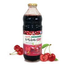 타트체리 쥬스 타트체리효능 타트체리원액 농축액 몽모랑시 타트체리맛 후기 타트체리주스효능 타트체리성분 체리즙 체리차 더건강한 정성가득 농축 과일차 과일주스, 2병, 1000ml