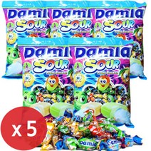 타야스 담라 사워 소프트 캔디 1kg x 5개/마이구미/쏠라/하리보/아이셔/담라, 담라 사워 소프트 캔디 1kg x 5, 5개