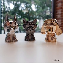 아고라 자동차 푸들 불독 도베르만 강아지 방향제 송풍구 새차 선물, 도베르만(제네시스GV80/GV70/카니발), 메탈릭 블랙, 제주숲속