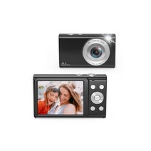 멜캠 디지털카메라 디카 2.7k 4400만 화소 토이카메라 키즈카메라 HD 손떨림 보정 2.88인치 대화면 경량 콤팩트 카메라 16배 디지털줌 어린이 초보자 예비배터리 microSDXC 카드 적용