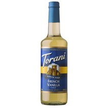 Torani French Vanilla Syrup 토라니 프렌치 바닐라 시럽 슈가프리 750ml, 1개