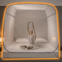 나이스케어 원터치 사각 패밀리 모기장 텐트 침대