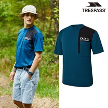 [트래스패스] [트레스패스] 남성 여름 아웃도어 반팔티셔츠 틸블루