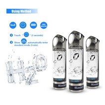 H2 풍부한 수소 물병 휴대용 생성기 USB 충전식 전기 분해 Ionizer 컵, 한개옵션0