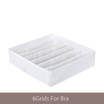 커피캡슐 정리 보관 캡슐관리 거치대속옷 주최자 접이식 홈 캐비닛 디바이더 스토리지 상자 옷장 주최자 서랍 양말 반바지 브래지어 스토리지 상자 6, 6그리드 화이트
