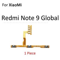 스위치 전원 켜기 키 음소거 무음 볼륨 버튼 플렉스 케이블 샤오미 레드미 9C NFC 10 프로 Max 수리 부품, 07 For 레드미 노트 9