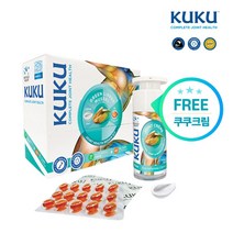관절연골에좋은약 뉴질랜드 푸른홍합 초록입홍합오일 KUKU 쿠쿠 관절케어크림 증정, 27000mg 60캡슐 1통&관절케어크림 1개