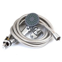 크롬도금 샤워기호스 샤워헤드 세트 2M 샤워수전 욕실, 1개