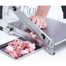 고기 작두절단기 양날 뼈 척추 날카로운 슬라이서 닭 삼겹살 냉동 가정용 육절기 야채, 화이트